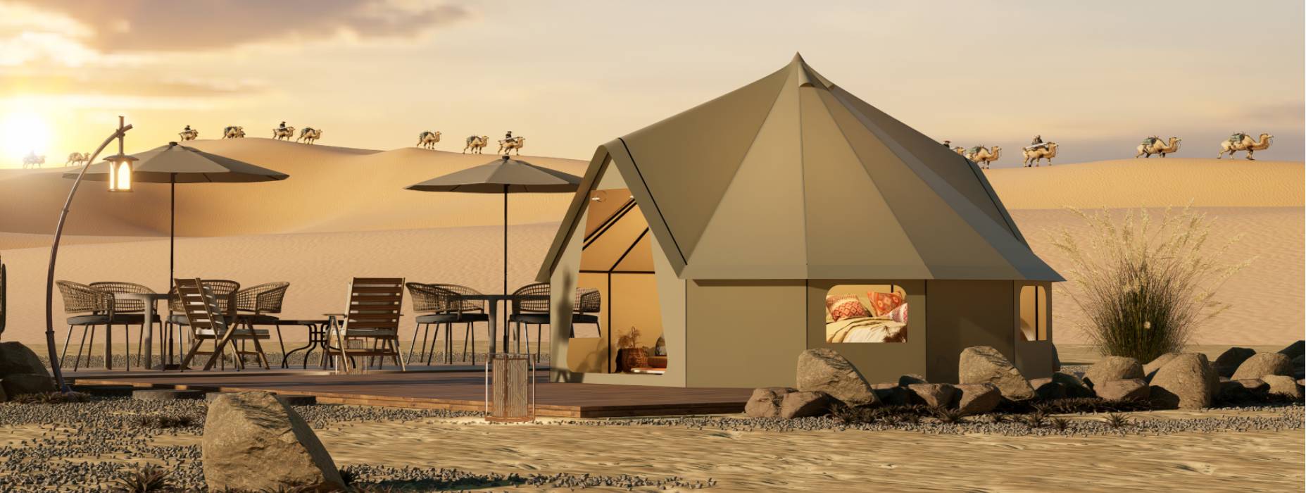 于洪区露营酒店帐篷产品